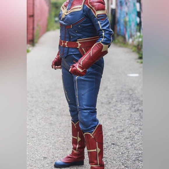 Women’s Captain Marvel Superhero Costume Cosplay Procosplay - Picture 5 of 5